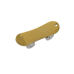 Skateboard - LARGE GOLD Plated - Stainless Steel