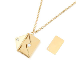 Love Letter Necklace- GOLD Plated