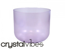 10" Translucent Amethyst Fusion Crystal Singing Bowl 