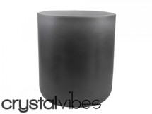 7" Opaque Black Tourmaline Fusion Crystal Singing Bowl 