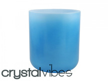 6" Opaque Turquoise Fusion Crystal Singing Bowl 