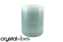 8" Opaque Blue Tourmaline Fusion Crystal Singing Bowl 