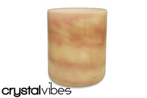 6" Opaque Coral Fusion Crystal Singing Bowl 