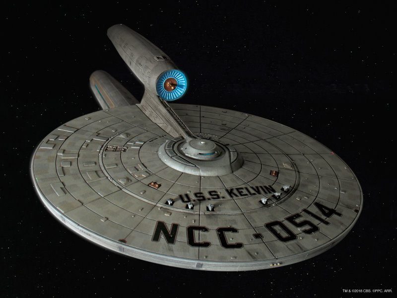 Moebius Models Part Number 976 Star Trek U.S.S. Kelvin Styrene Model Kit