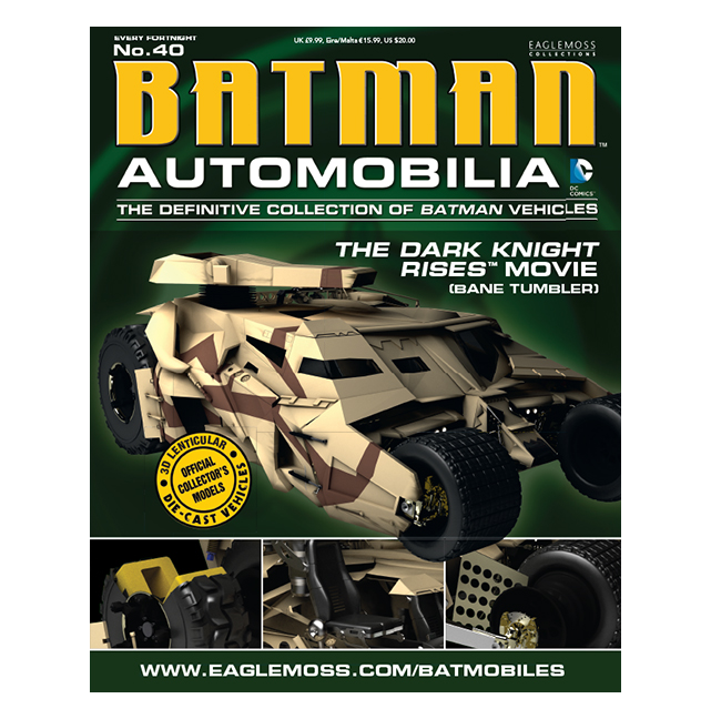Batman Dark Knight Rises Movie Bane Tumbler Vehicle with Collector Magazine Batman Dark Knight Rises Movie Bane Tumbler Vehicle with Collector Magazine