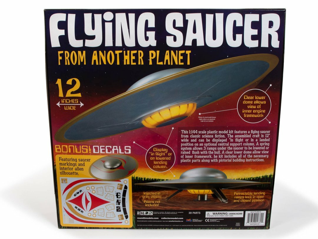 Polar Lights POL985-1/144 12" C57D Flying Saucer Model Kit