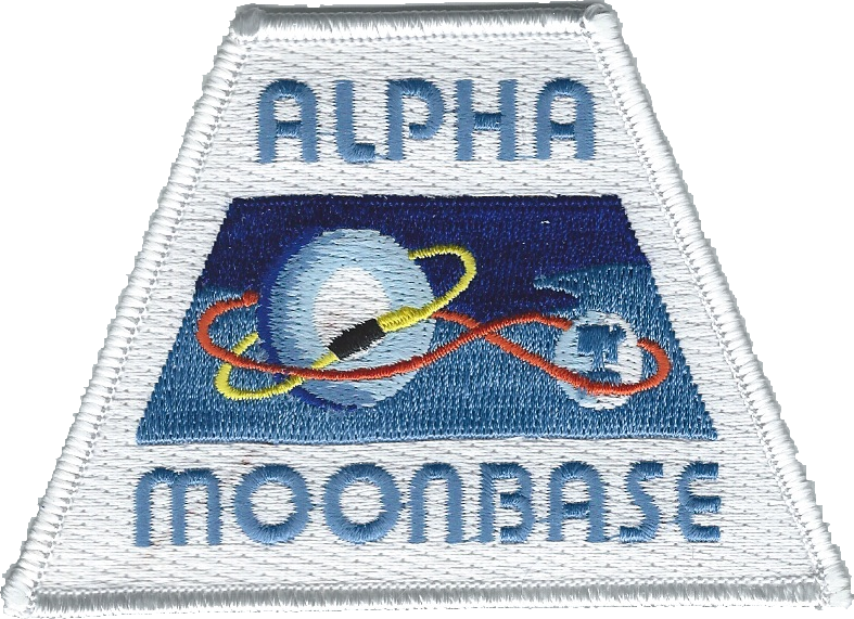 Space 1999 Alpha Moonbase Sunrise Logo Uniform Jacket Patch 3 inches tall patch 
