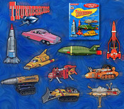 z Konami THUNDERBIRDS Trading Figures