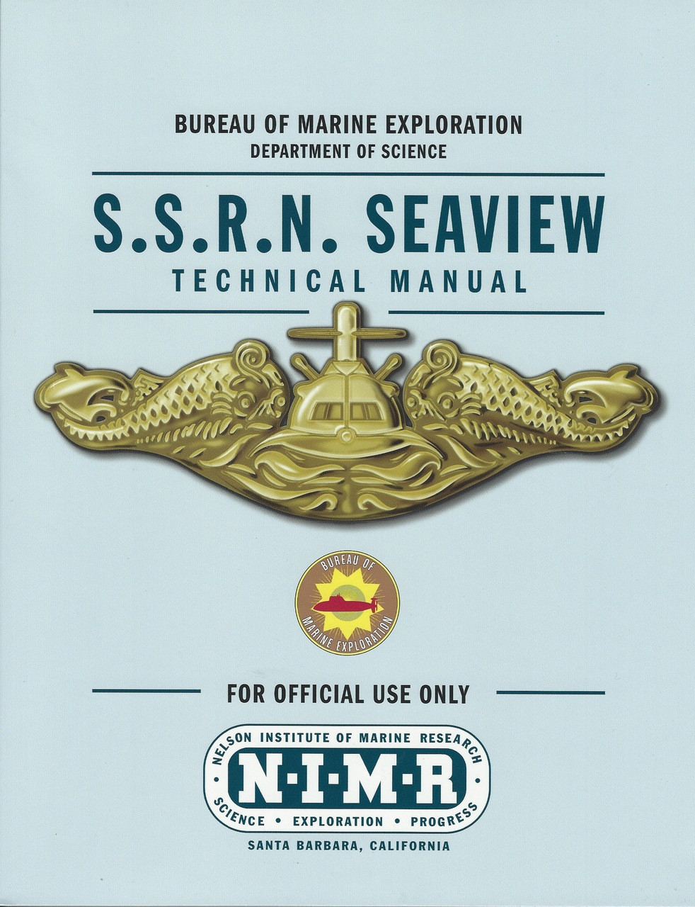 Original 1990 SSRN Seaview/Voyage to Bottom Sea Blueprint Set-2 Sheets w Patch 