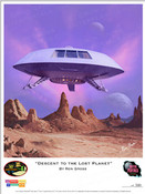 Lost in Space - Decent to the Lost Planet - Jupiter 2 Box Art Print