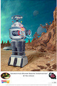 Lost in Space - B9 Robot - Unidentified Sounds Require Investigation - Print
