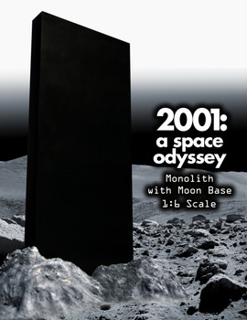  2001: A SPACE OYSSEY 1/6TH SCALE MONOLITH AND MOON BASE