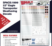 SPACE 1999 - 22” Eagle Transporter Weathering Decals