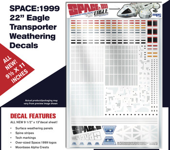 SPACE 1999 - 22” Eagle Transporter Weathering Decals