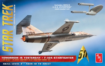 Star Trek F-104 Starfighter - AMT 1/48 Scale Model kit