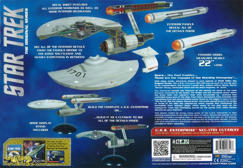 AMT 891 Star Trek TOS Enterprise Cutaway 1 537 for sale online