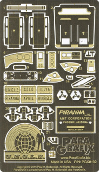 Piranha Super Spy Car Photoetch & Decal Set