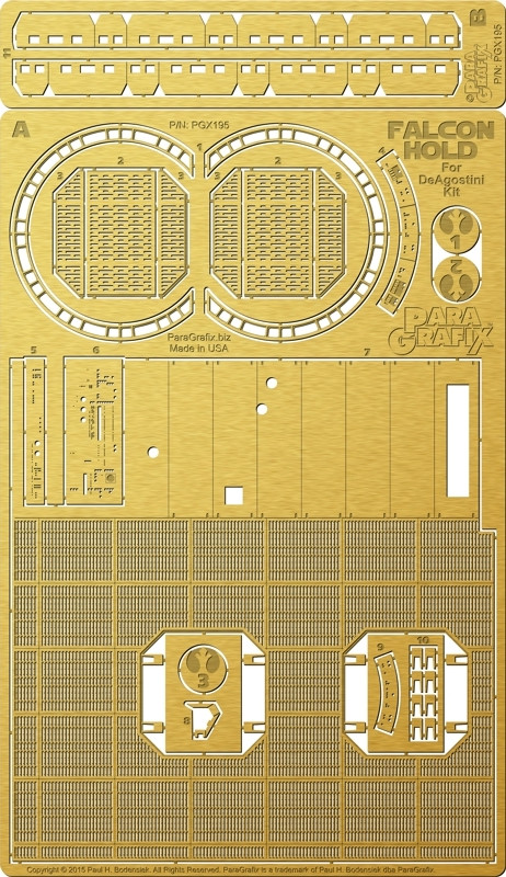 Star Wars - Millennium Falcon Hold Photoetch for DeAgostini