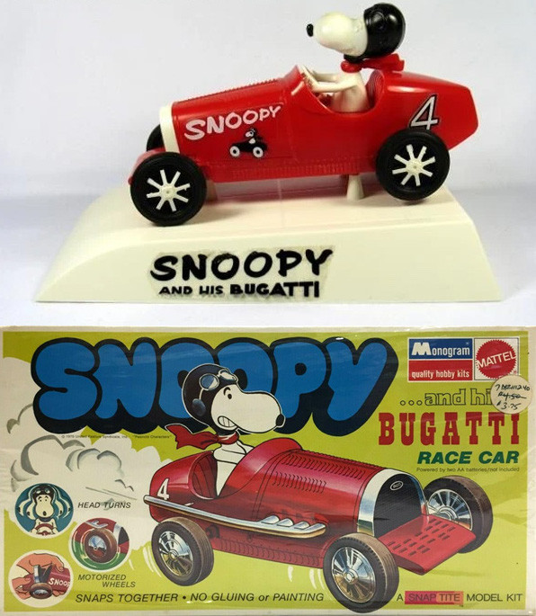 Snoopy & His Race Car Model kit - Reissue from Atlantis (AMC-M6894)