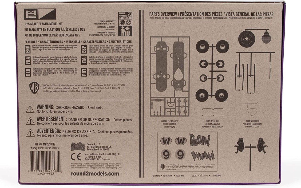 Wacky Races - Turbo Terrific 1:32 from MPC/Round 2 (MPC937)
