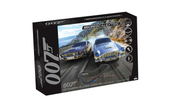 James Bond 007 Race Set - Aston Martin DB5 vs V8 - Micro Scalextric 1/64 Scale