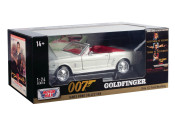 James Bond Ford Mustang Convertible Model Car - Goldfinger Edition - By Motormax 1/24 Scale