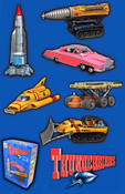 Konami Thunderbirds Trading Figures set of 6