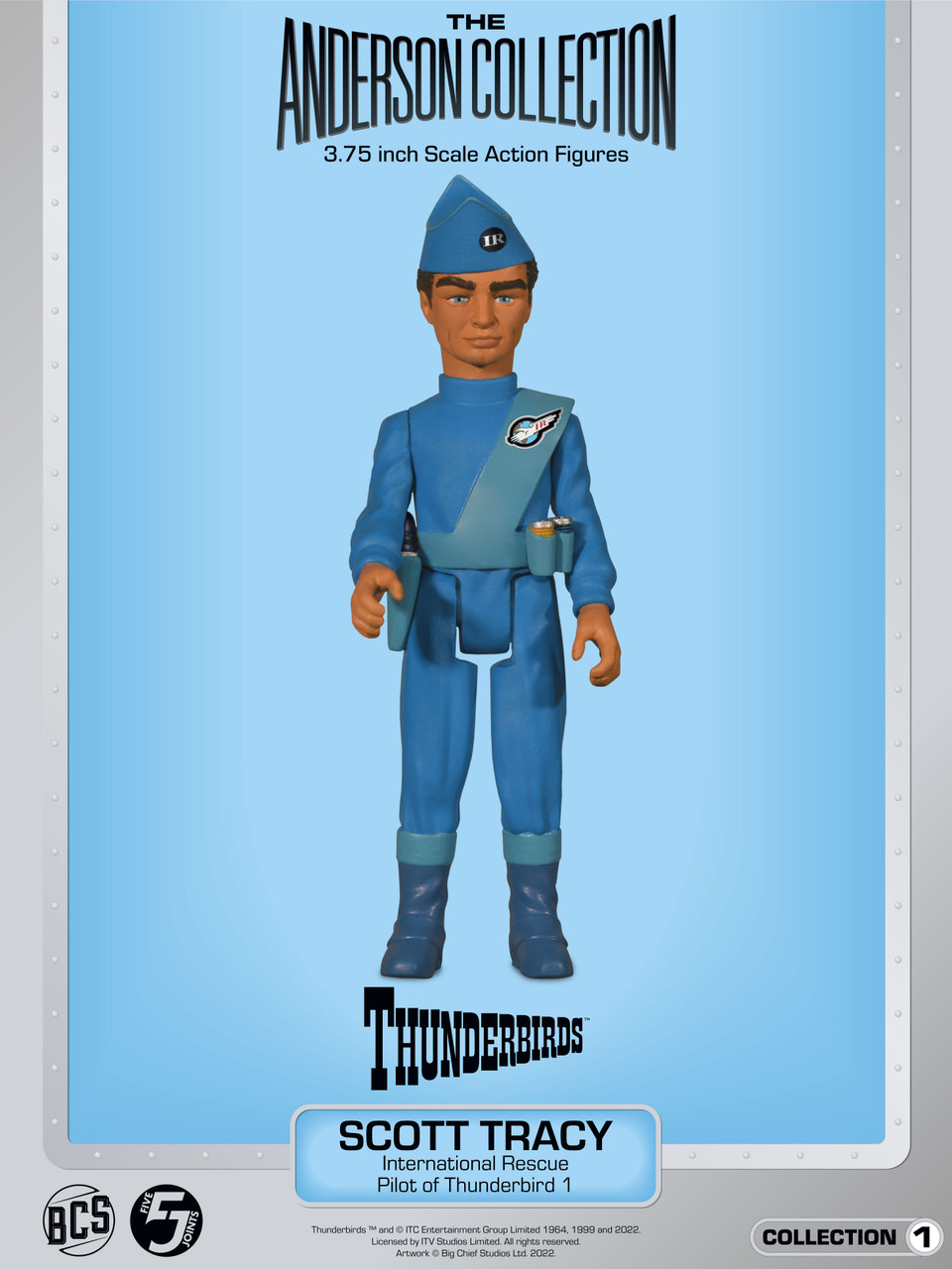 Scott Tracy 3.75 inch Thunderbirds TB1 Pilot Action Figure