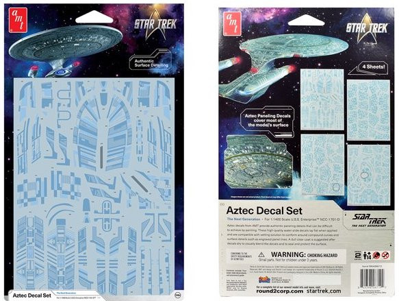 塗料・工具　1/1400 U.S.S.エンタープライズ NCC-1701-D用 アズテックデカールセット 「新スター・トレック」 [MKA066] Amazon | AMT 新スター・トレック U.S.S.エンタープライズ NCC
