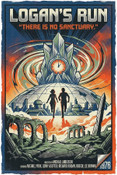 Logan's Run - Retro Style Movie Poster  19x13
