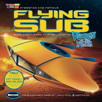 Voyage to the Bottom of the Sea 1/32 Flying Sub Model by Moebius (817)