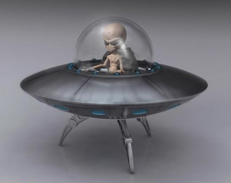 UFO Flying Saucer model toy Alien Spaceship souvenir 
