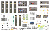 Voyage to the Bottom of the Sea - 1/32 Scale Flying Sub Decals for Stock Interior (PGX115)