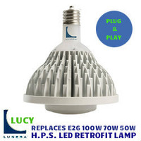 LED HIGH PRESSURE SODIUM RETROFIT LUNERA LY-V-E26-MULTIW-4000-G2
