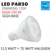 PAR30 LED LIGHT BULB GREEN CREATIVE 12.5PAR30G4DIM/927FL40/GU24