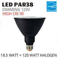 PAR38 LED LAMP 18.5 WATT SP15° 3000K 90 CRI DIMMABLE 120V GREEN CREATIVE #16158 17PAR38G4DIM/930SP15/B