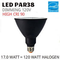 PAR38 LED LAMP 17.0 WATT FL40° 3000K 90 CRI DIMMABLE 120V GREEN CREATIVE #16158 17PAR38G4DIM/930FL40/B