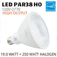 PAR38 LED LAMP 19.0 WATT NF25° 4000K 80 CRI 277V HO GREEN CREATIVE #97778 19PAR38HO/840NF25/277V