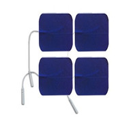 High Quality Gel Blue Cloth Top Economy Electrode, 2" x 2"