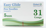 Global Pen Needles - 31g x 5mm - Box of 100