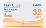 Global Pen Needles - 32g x 4mm - Box of 100