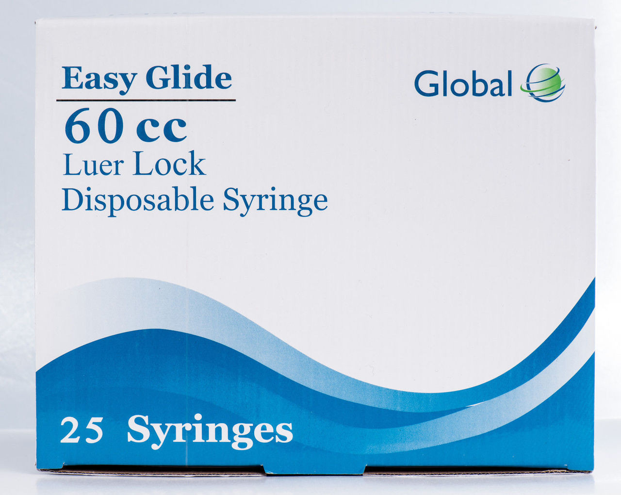 Easy Glide 60mL Luer Lock Syringe No Needle - Pack of 25 - GPS Medical  Supply