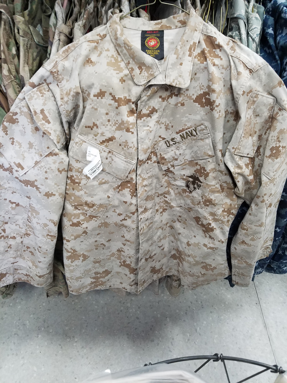 New Authentic USMC Marpart Desert Digital Blouse