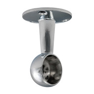 25mm End Bracket - For Round Tube - Polished Chrome (Pack Of 2)