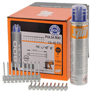 Spit Pulsa 800 C6-40 FH Nails 40mm (500 Per Box + 1 Gas)