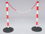 Red/White 2 Metre Chain Barrier System