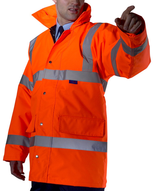 B-brand Hi-vis Constructor Traffic Jacket - Orange - Marshall 