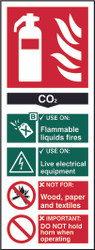 Fire Extinguisher Sign (All Types) (82 x 202mm) - Self-Adhesive