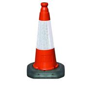 JSP Dominator 50cm Road Traffic Cone with Sealbrite Sleeve