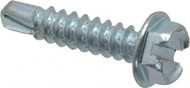 4.8 x 19mm Washed Slotted Hex Light Section Self Drilling Screws Zinc (Per 100)
